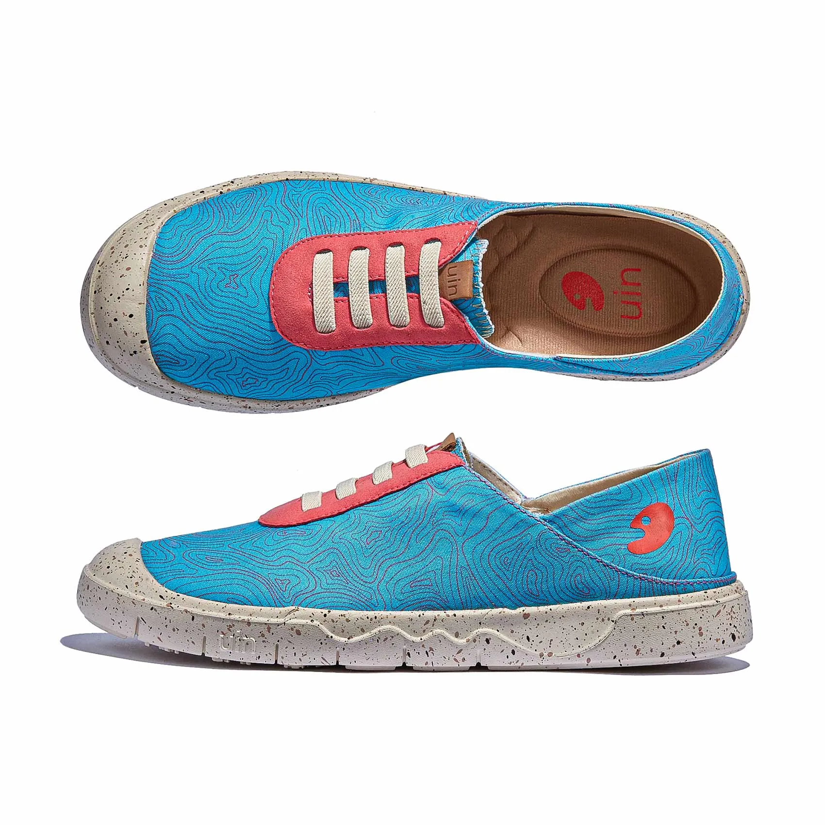 Slip On Skate Shoes Sky Pink Blue Cadiz VII Women