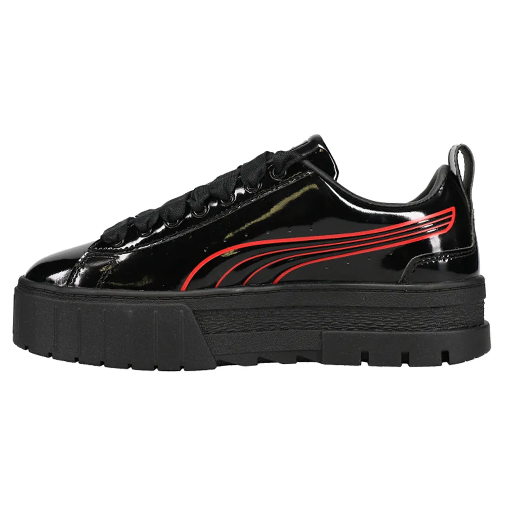 Mayze Catwoman Logo Platform Sneakers Puma Cali Dream Athletic Shoe Monochrome