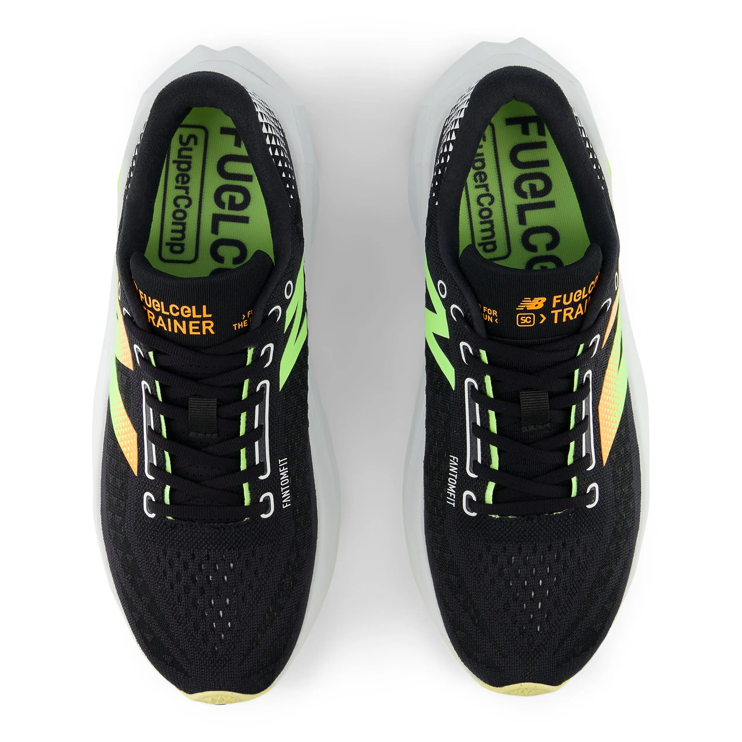Men's FuelCell SuperComp Trainer v3 (LB - Black/Phantom/Bleached Lime Glo) Best F45 Training Shoes