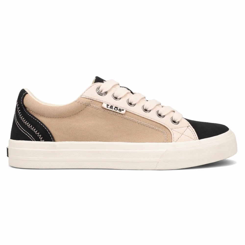 Taos Plim Soul Black/Tan Multi Canvas Sneaker (Women's) Force Casual Shoes