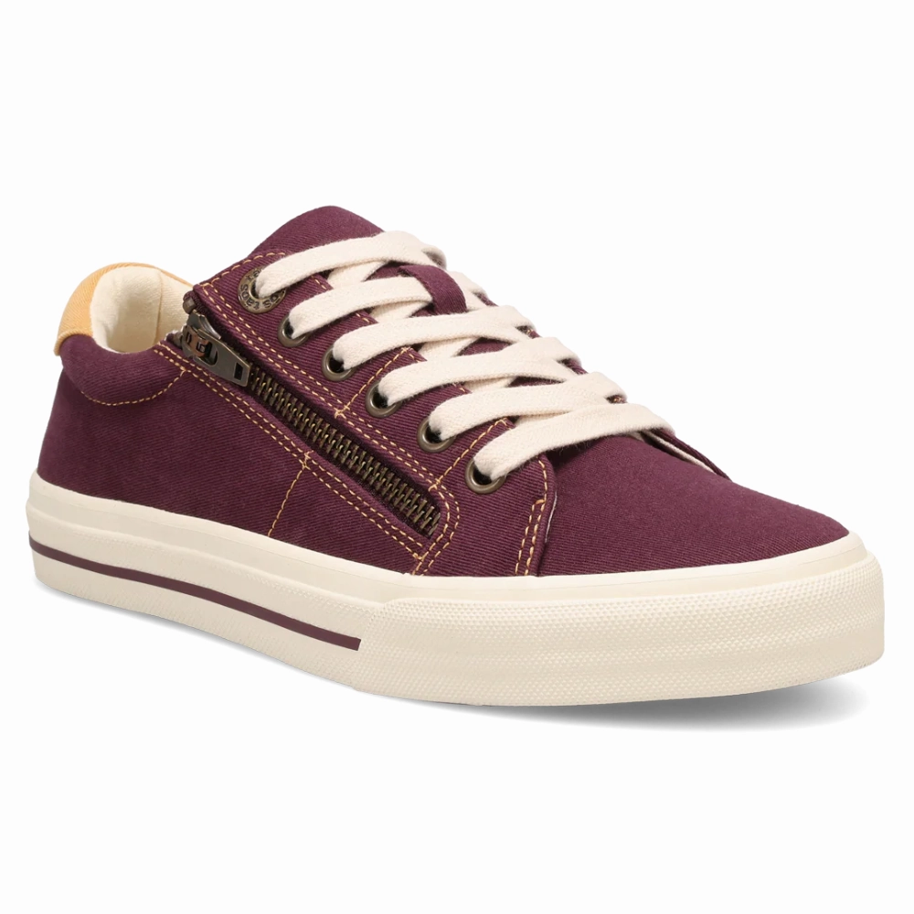 Taos Z Soul Plum/Maize Canvas Sneaker (Women's) Dunlop Casual Shoes