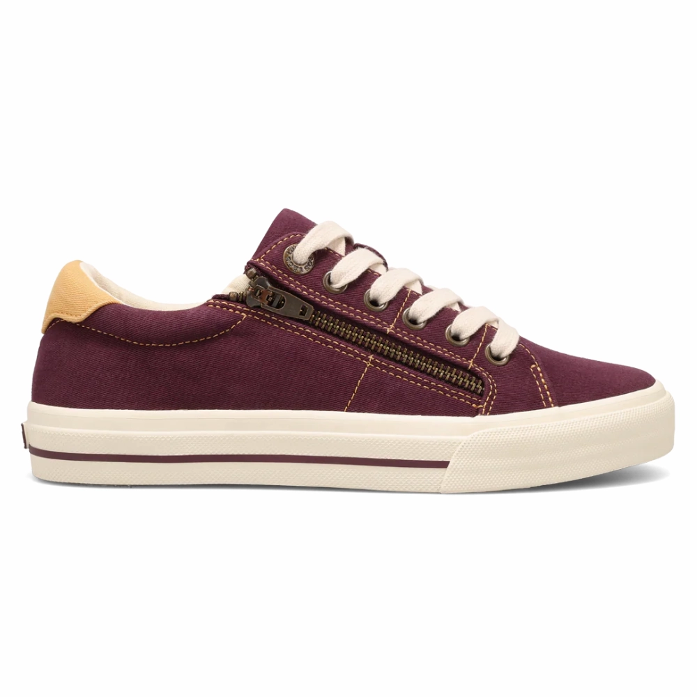 Popular Casual Shoes Taos Z Soul Plum/Maize Canvas Sneaker (Women's)