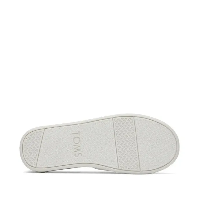 Yellow Slippers Toms Alpargata 10017760 Kids Silver Glimmer Slip On Dress Shoes JOBB892