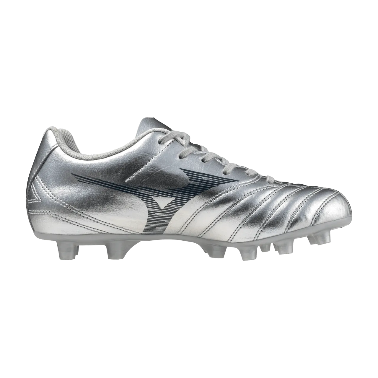 High Top Cleats Soccer Monarcida Neo III Select Jr FG - Platinum Silver Pack (P1GB252504)