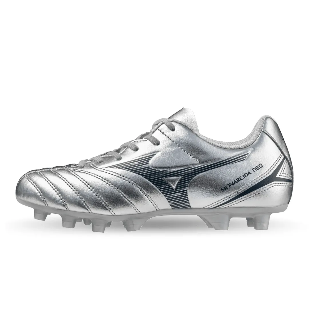 Monarcida Neo III Select Jr FG - Platinum Silver Pack (P1GB252504) Mad Ready Pack Cleats Soccer