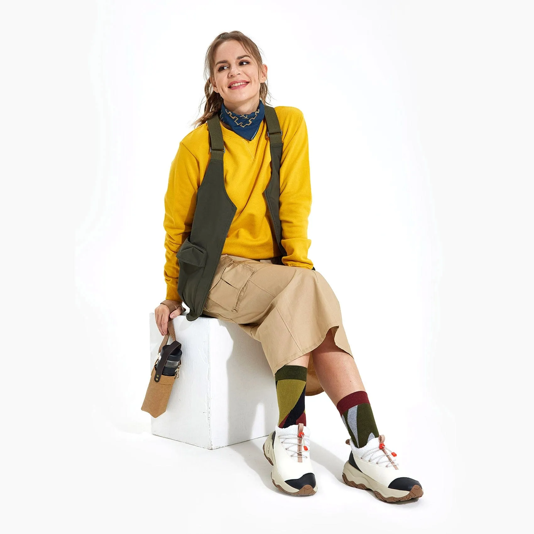 Heron White Cazorla VIII Women Wild Horse Trail Running Shoes