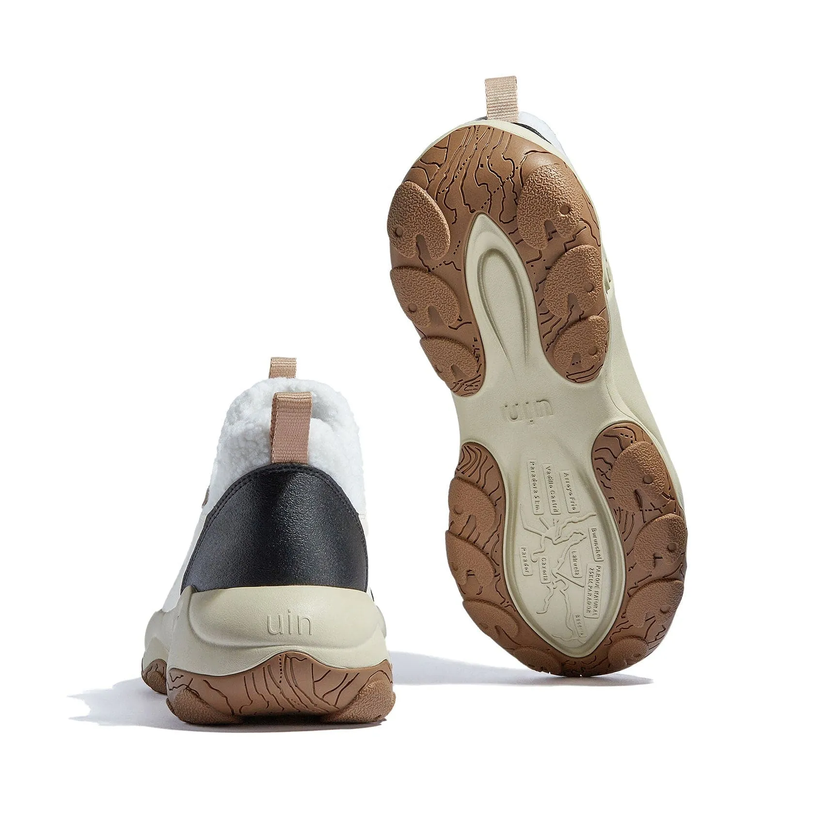 Extra Cushioned Trail Running Shoes Heron White Cazorla VIII Women