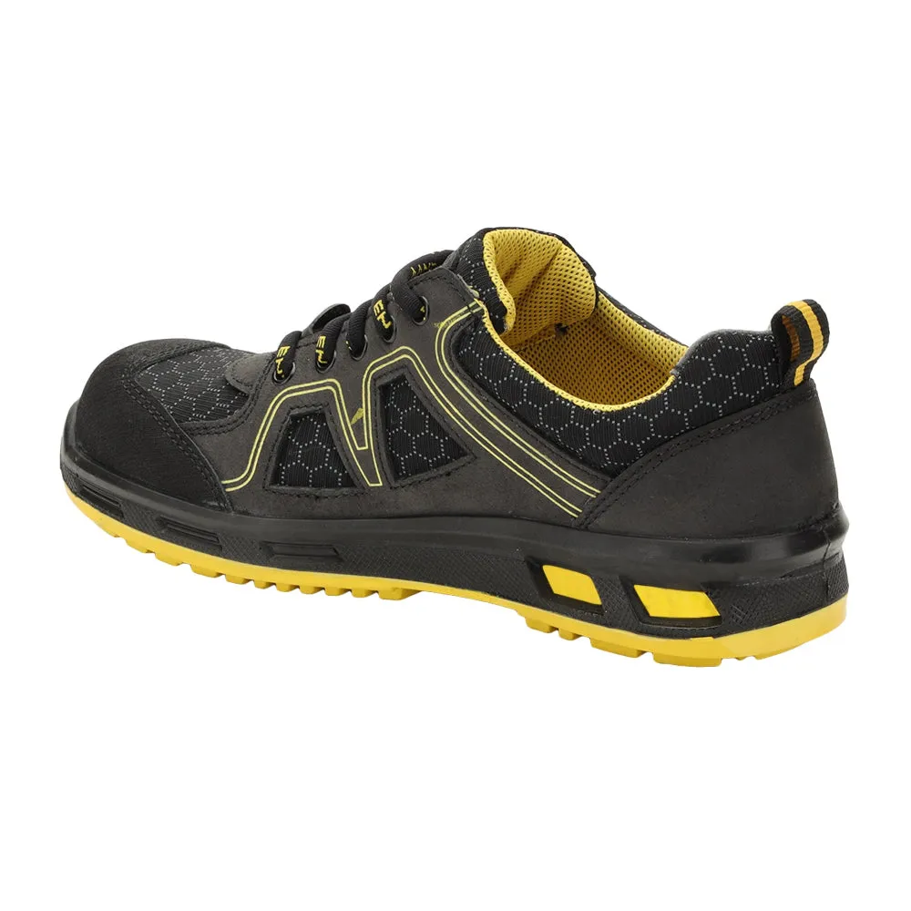 Boots Italien Warrior Genuine Leather Fiber Glass Toe Yellow Safety Shoes for Men NEPTUNE By Liberty