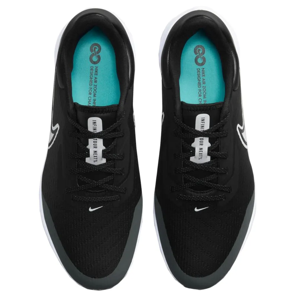 Shoes To Wear With Golf Pants Nike Air Zoom Infinity Tour NEXT% Golf Shoes Black/White/Iron Gray/Dynamic Turquoise - SU22 Men