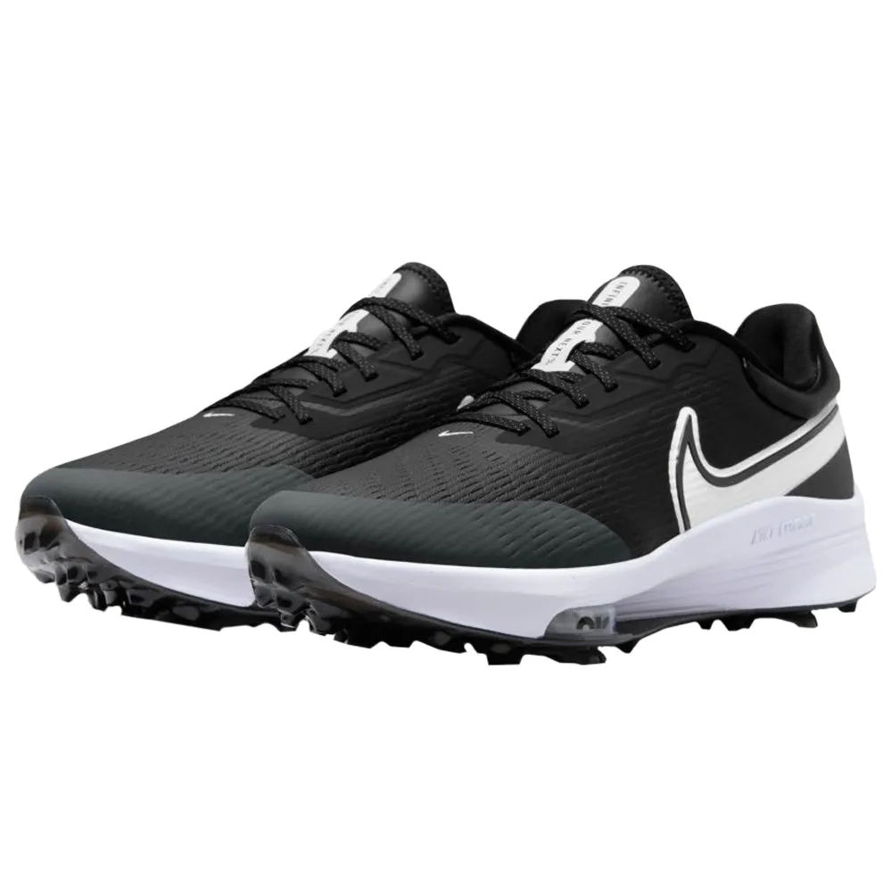Good Spikeless Golf Nike Air Zoom Infinity Tour NEXT% Golf Shoes Black/White/Iron Gray/Dynamic Turquoise - SU22 Men