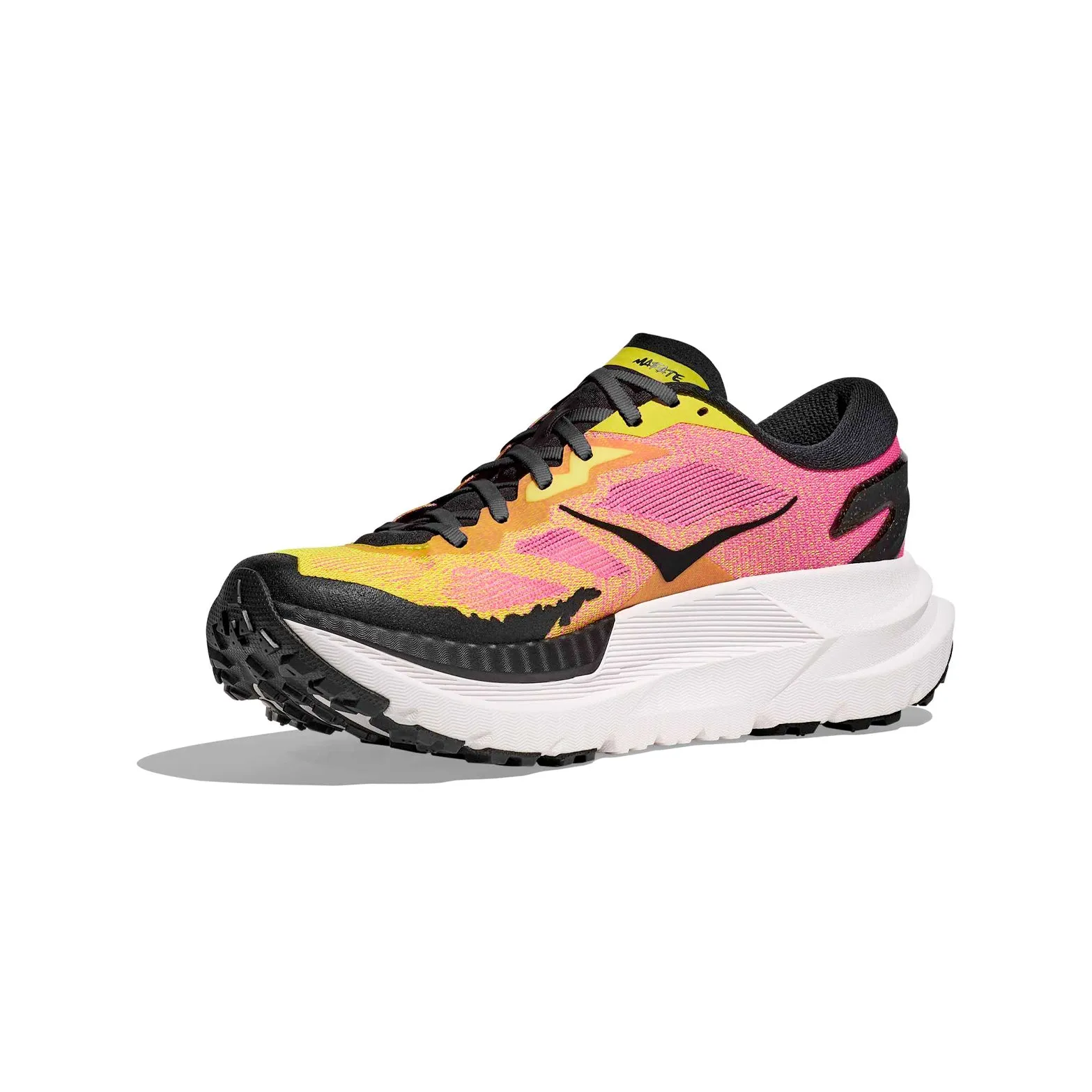 Men's Mafate X Trail Running Shoes Neon Hoka Citrus / Neon Rose Shoes Elevon