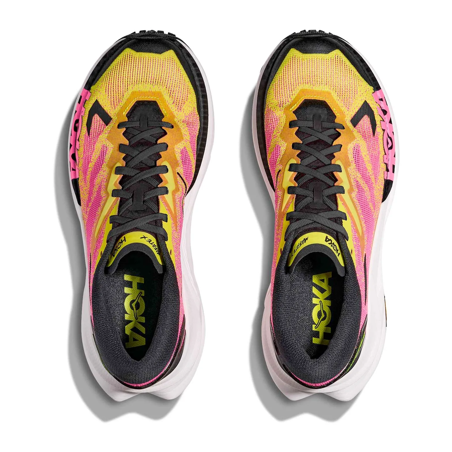 Men's Mafate X Trail Running Shoes Neon Hoka Citrus / Neon Rose Cost