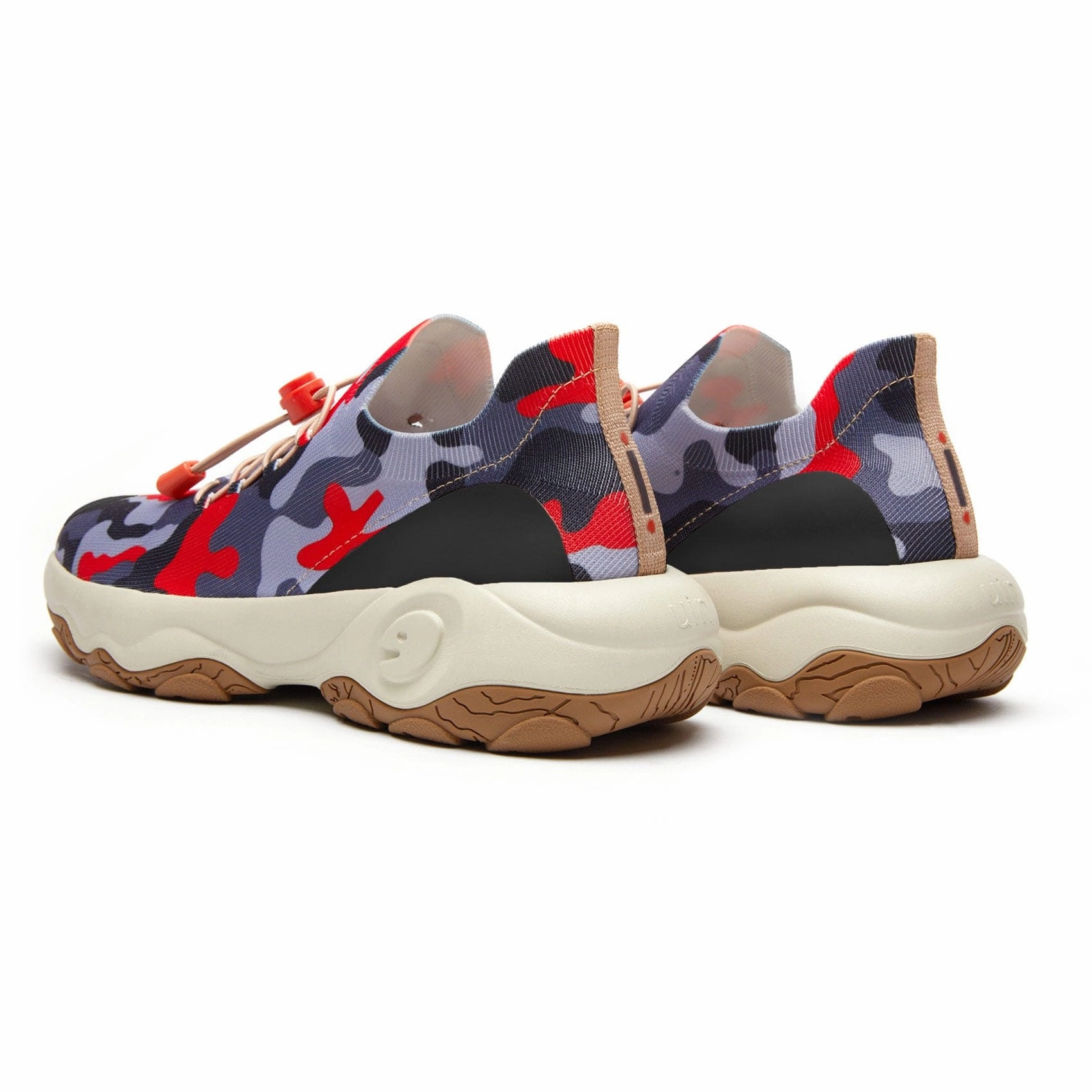 Trail Shoes With Arch Support Layer-Red Grey Cazorla I Women