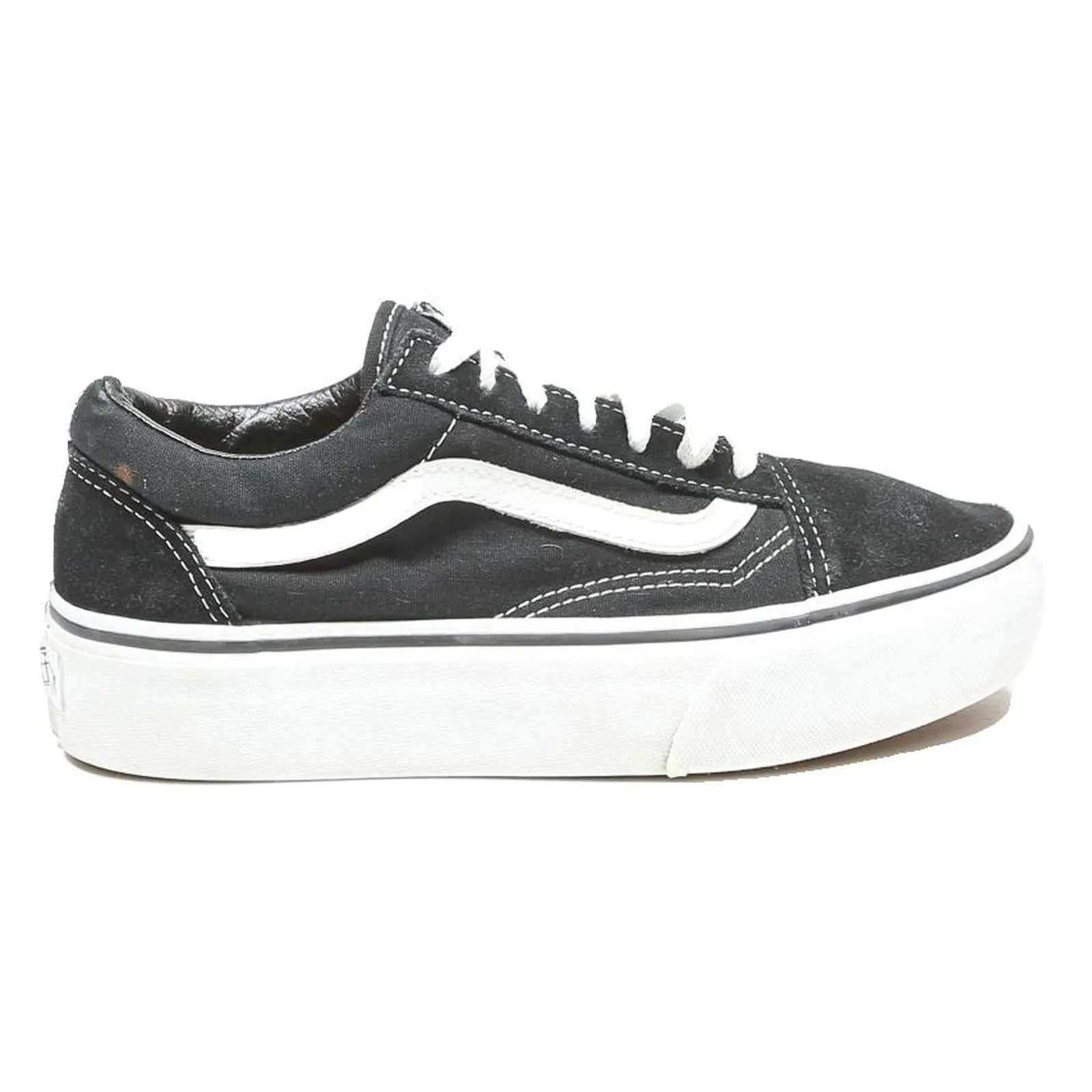 Air Jordan Training Shoes VANS Old Skool Boys Black Canvas Trainers UK 4 Classic Skate Shoes