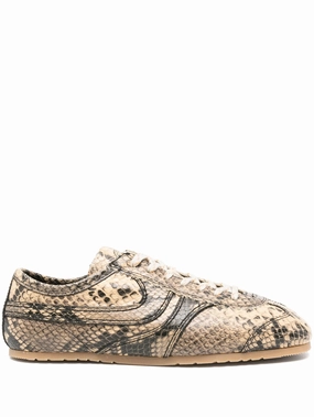 Shoe Train In Potomac snakeskin-print sneakers