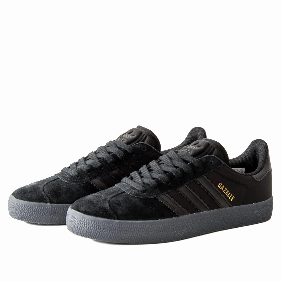 Adidas - Gazelle ADV (Black/Black/Gold) *SALE High Impact Skate Shoes