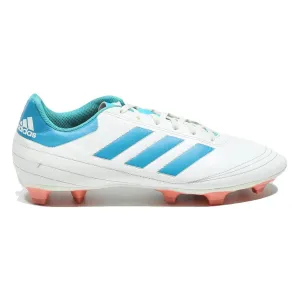 ADIDAS Mundial Team Mens Leather Football Boots White & Blue UK 9.5 Classic 8c Soccer Cleats