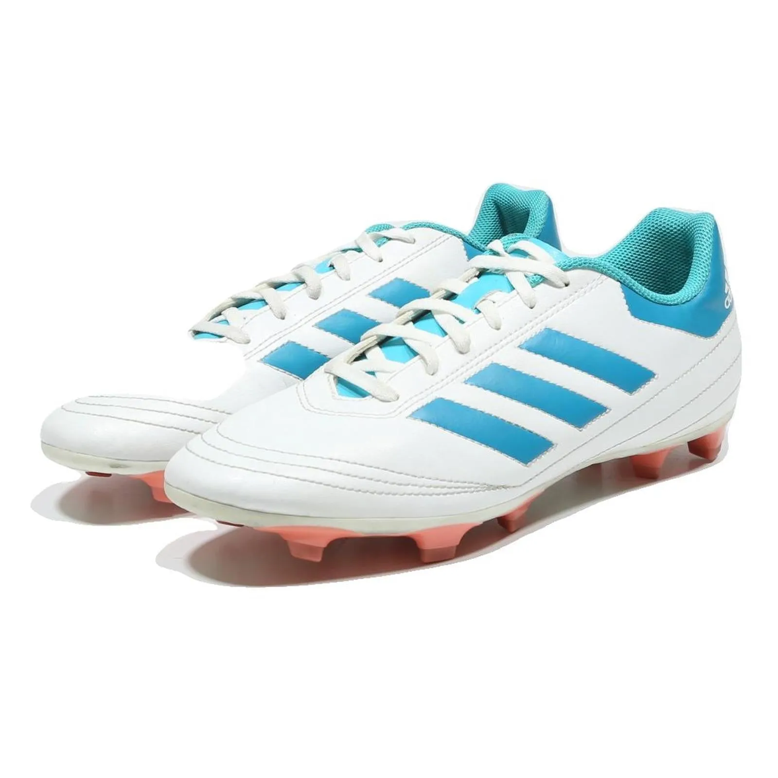 Soccer Cleats Cost ADIDAS Mundial Team Mens Leather Football Boots White & Blue UK 9.5 Classic
