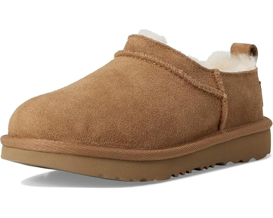 UGG Classic Micro 1174410K-CHE Boots Kids Chestnut Brown Suede Slip-On GUG165 Tac Boots