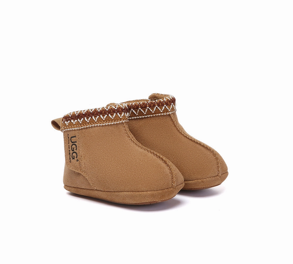 Cute Chelsea Rain Boots UGG Boots Kids Sheepskin Wool Gift Set Barney