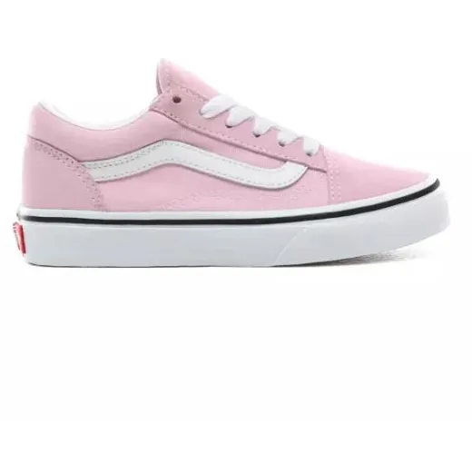 Backless Shoes Casual Vans Kid's Old Skool GS Shoes - Lilac Snow / True White