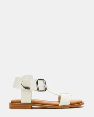 KIDS' BRAZIN WHITE Floral Platform Sandals