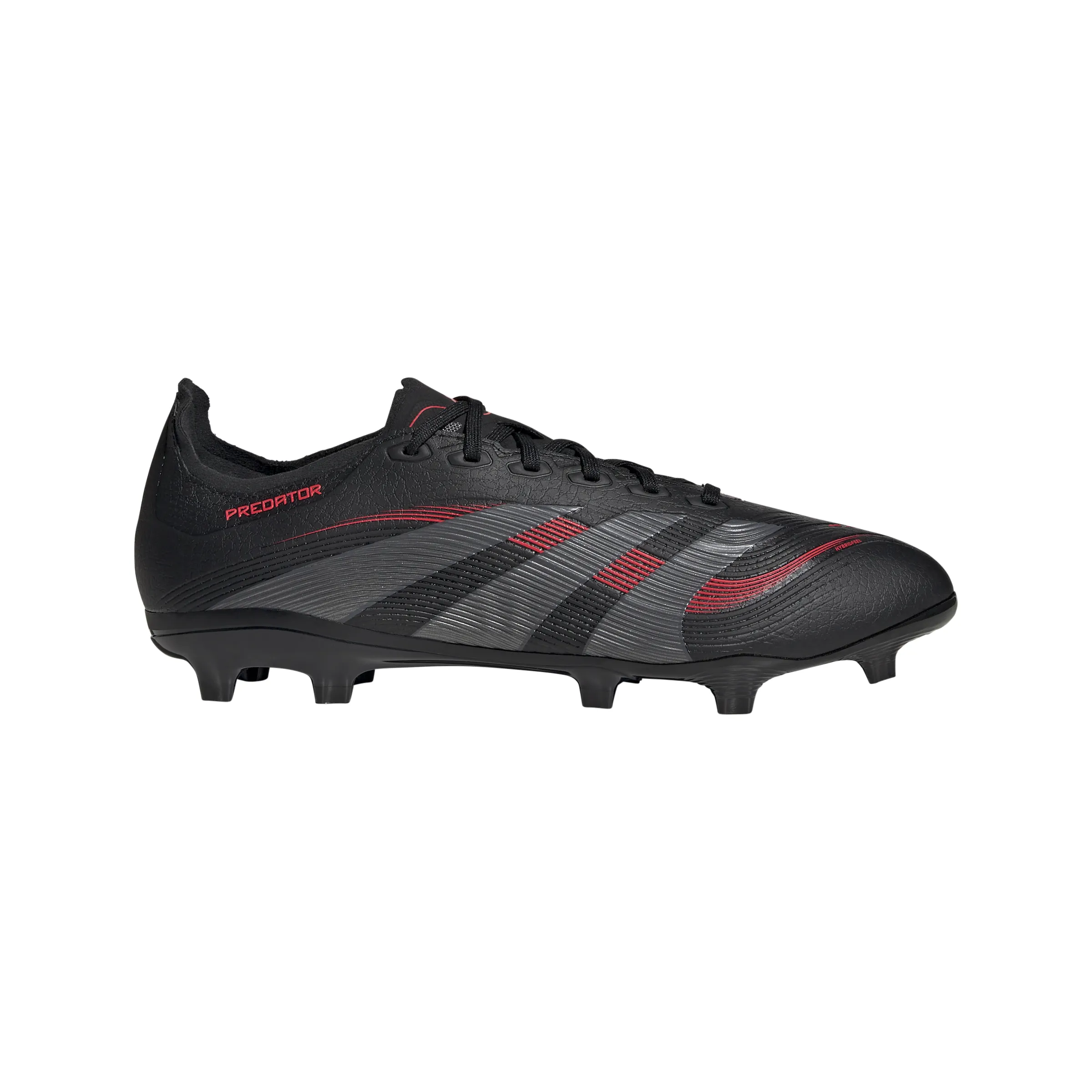 adidas Predator League FG/MG Soccer Cleat - core black/grey four/lucid red Ankle Support For Soccer Cleats