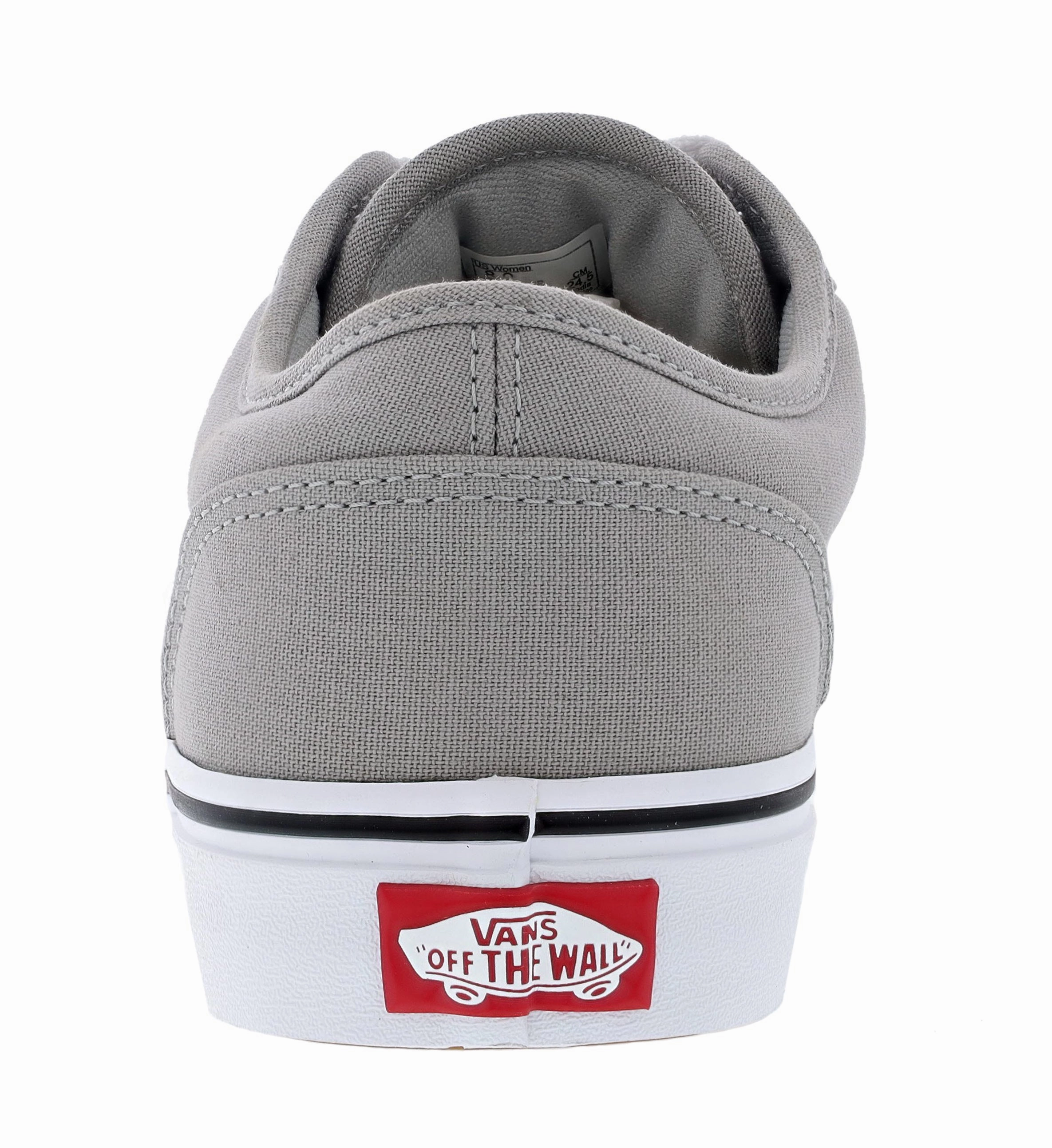 Black Red Basketball Shoes Vans Women's Atwood Canvas Lace Up Shoes