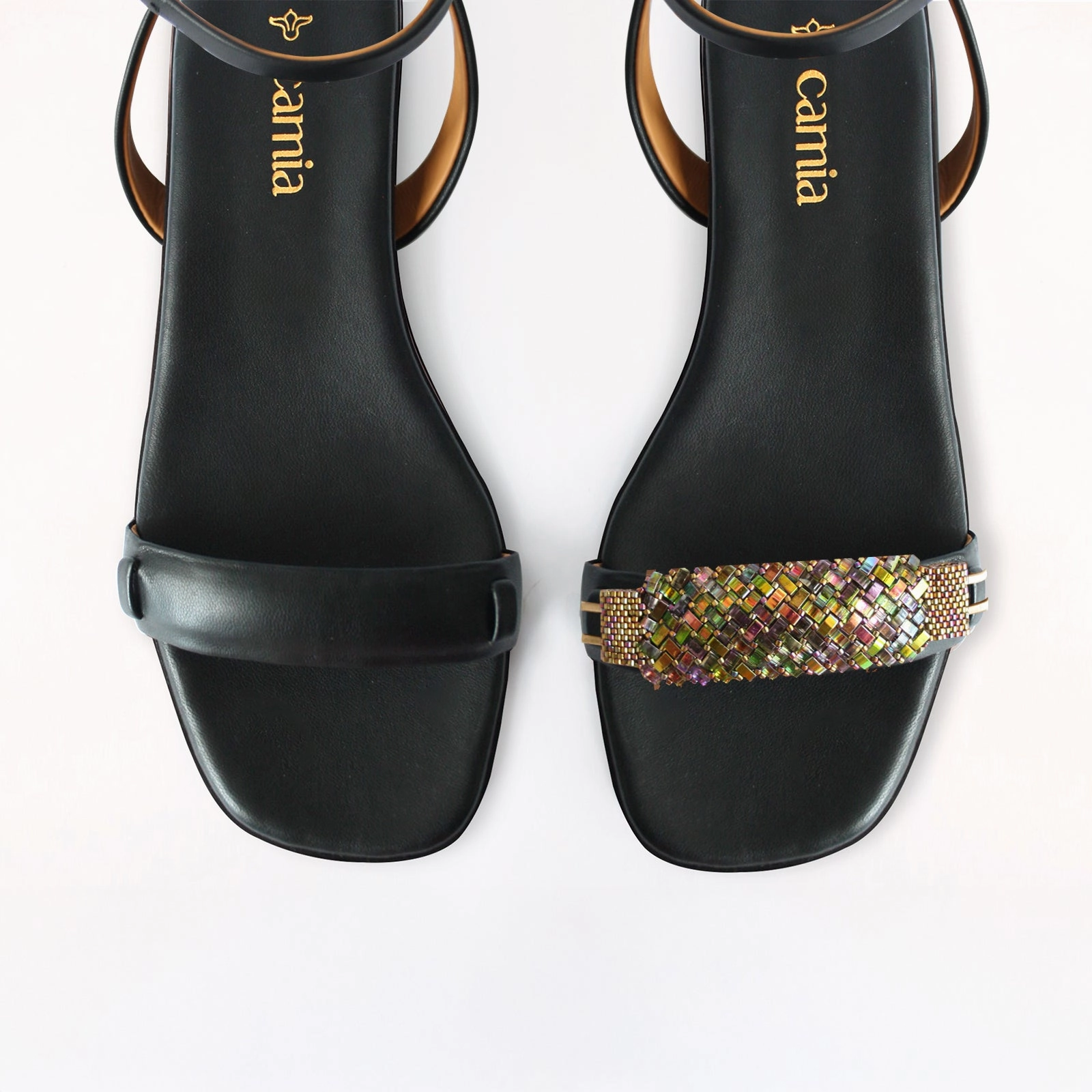 Sandals Resorts Florida Black Swap Sandal Aqua