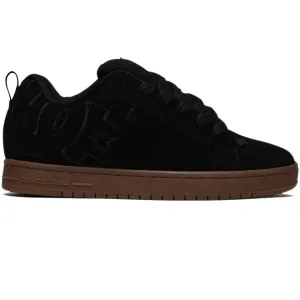 DC Court Graffik Shoes - Black/Gum Best Summer Skate Shoes