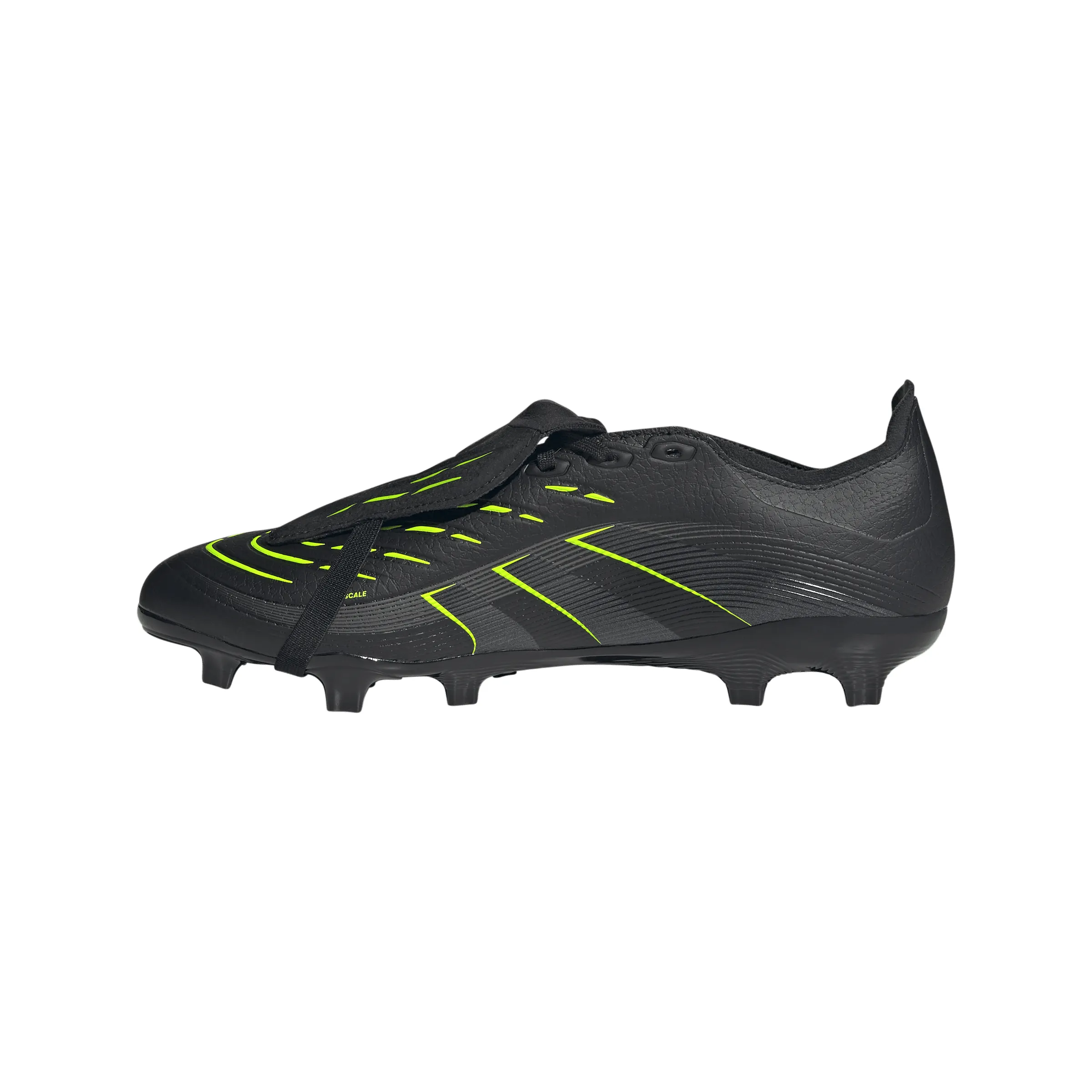 adidas Predator League FT FG Firm Ground -Core Black/Carbon/Lucid Lemon Primeknit Soccer Cleat