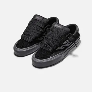 STRAYE LOGAN PUFF BLACKOUT 'LA FLAME' Skater Brand Shoes