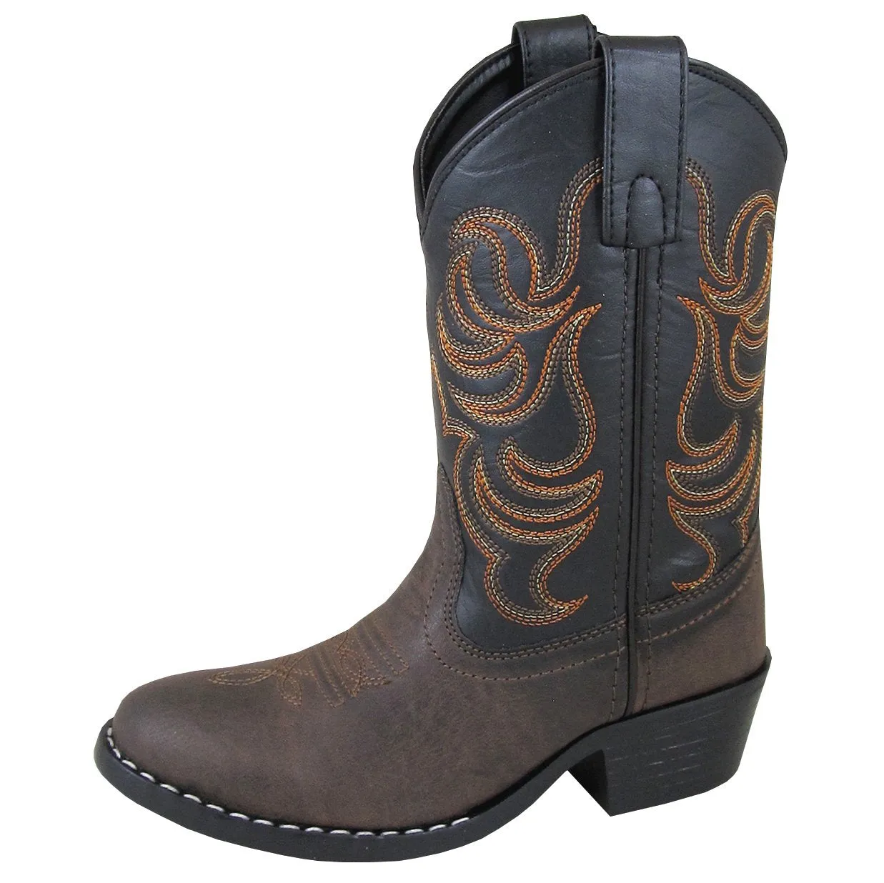 Smoky Mountain Children's Monterey Brown/Black Cowboy Boot Going Out Boots