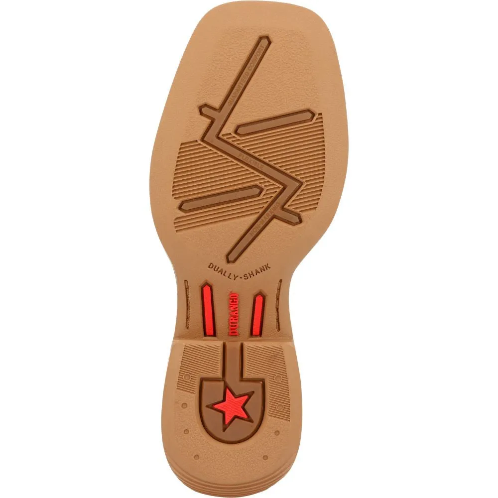 Nine Snowfall Boots 'Durango' Children's Lil' Rebel Pro Western Square Toe - Acorn / Black Onyx