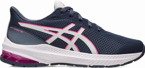 Asics Wrestling Shoes Youth Asics GT 1000 12 GS Junior Running Shoes - Blue