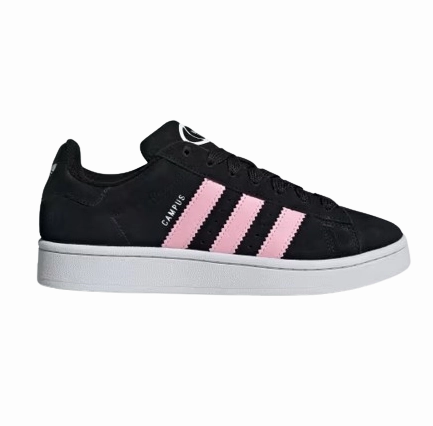 Beginners Good Skate Adidas Women's Campus 00S Shoes - Core Black / Cloud White / True Pink