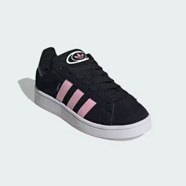 Andrew Reynolds Skate Adidas Women's Campus 00S Shoes - Core Black / Cloud White / True Pink