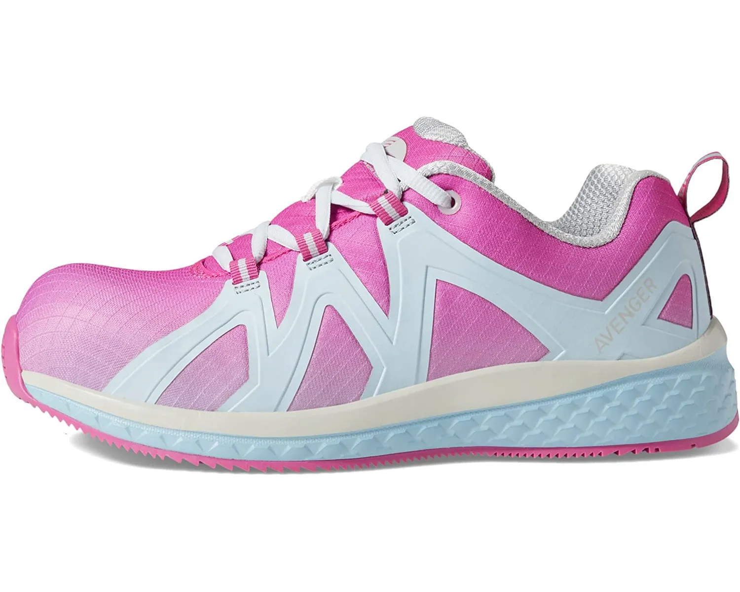 Avenger Womens Haven CN Pink/Grey Work Boots Chelsea Frye Boots