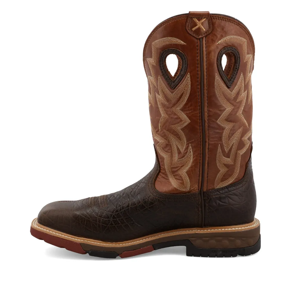 MEN'S 12 IN WESTERN WORK AT Cowhide Boots
