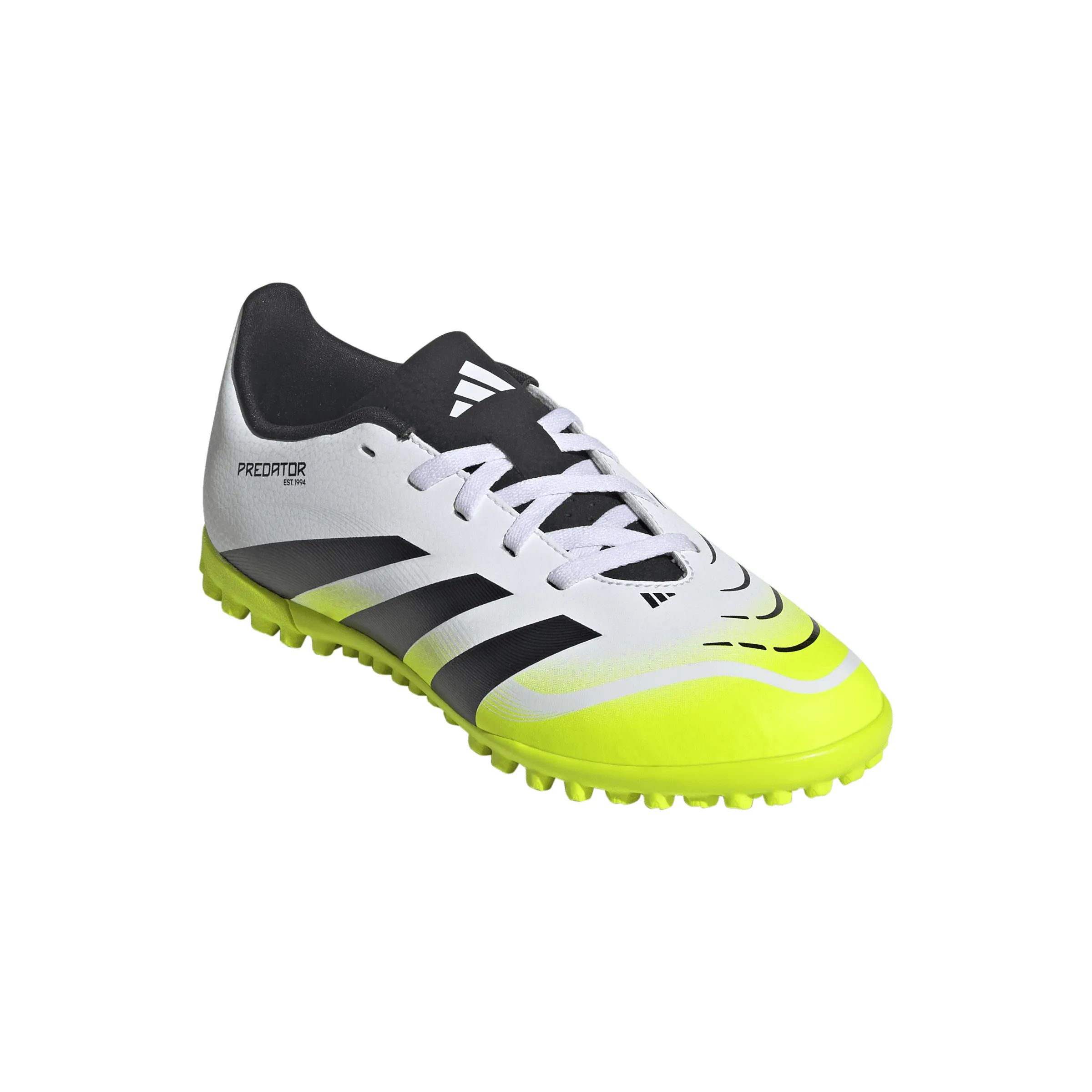 Soccer Cleats Predator adidas Predator Club TF Turf Junior- Ftwr White/ Core Black/Lucid Lemon