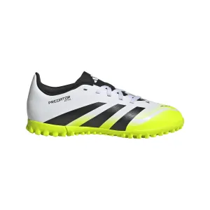 Toddlers Soccer Cleats adidas Predator Club TF Turf Junior- Ftwr White/ Core Black/Lucid Lemon