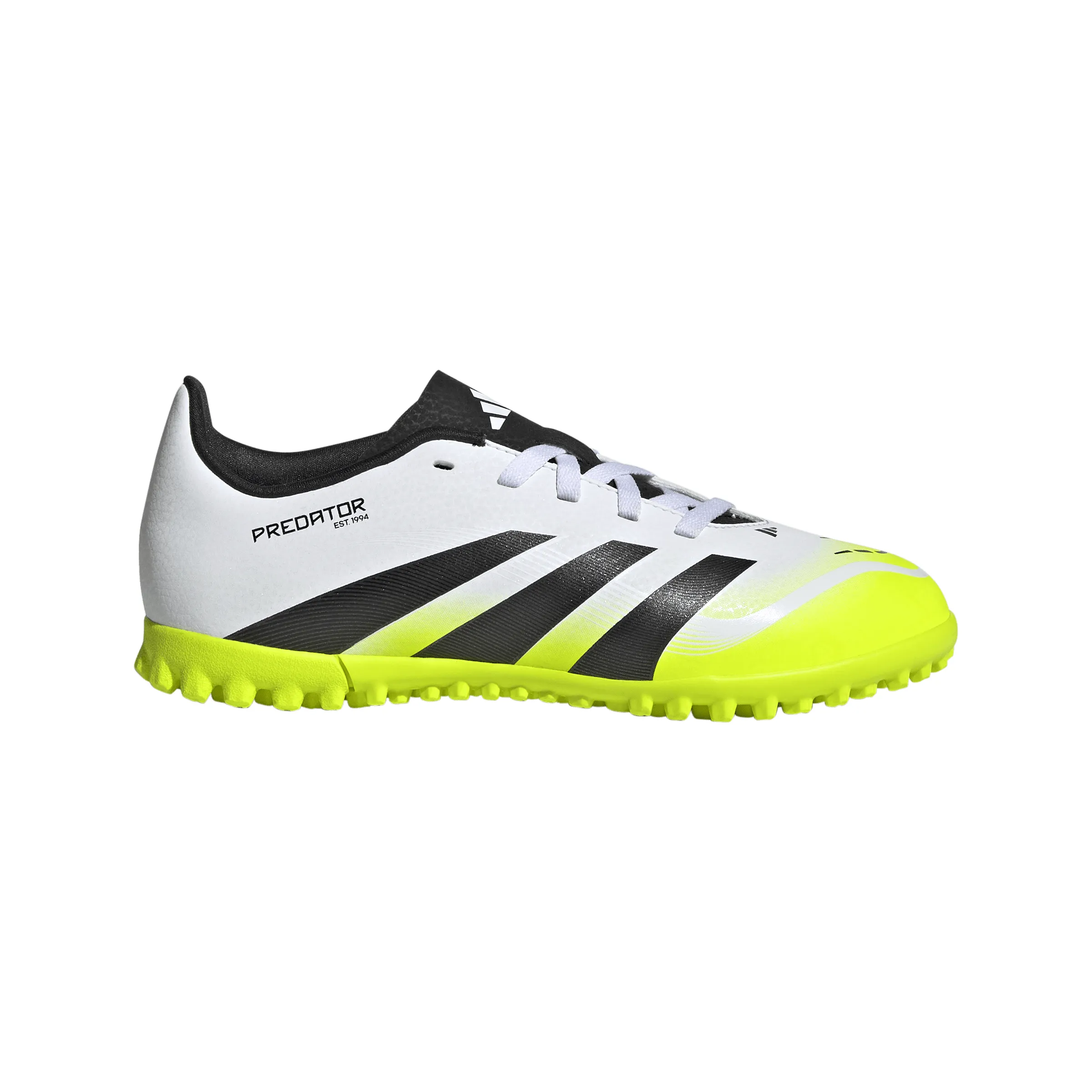 Sl Soccer Cleats adidas Predator Club TF Turf Junior- Ftwr White/ Core Black/Lucid Lemon