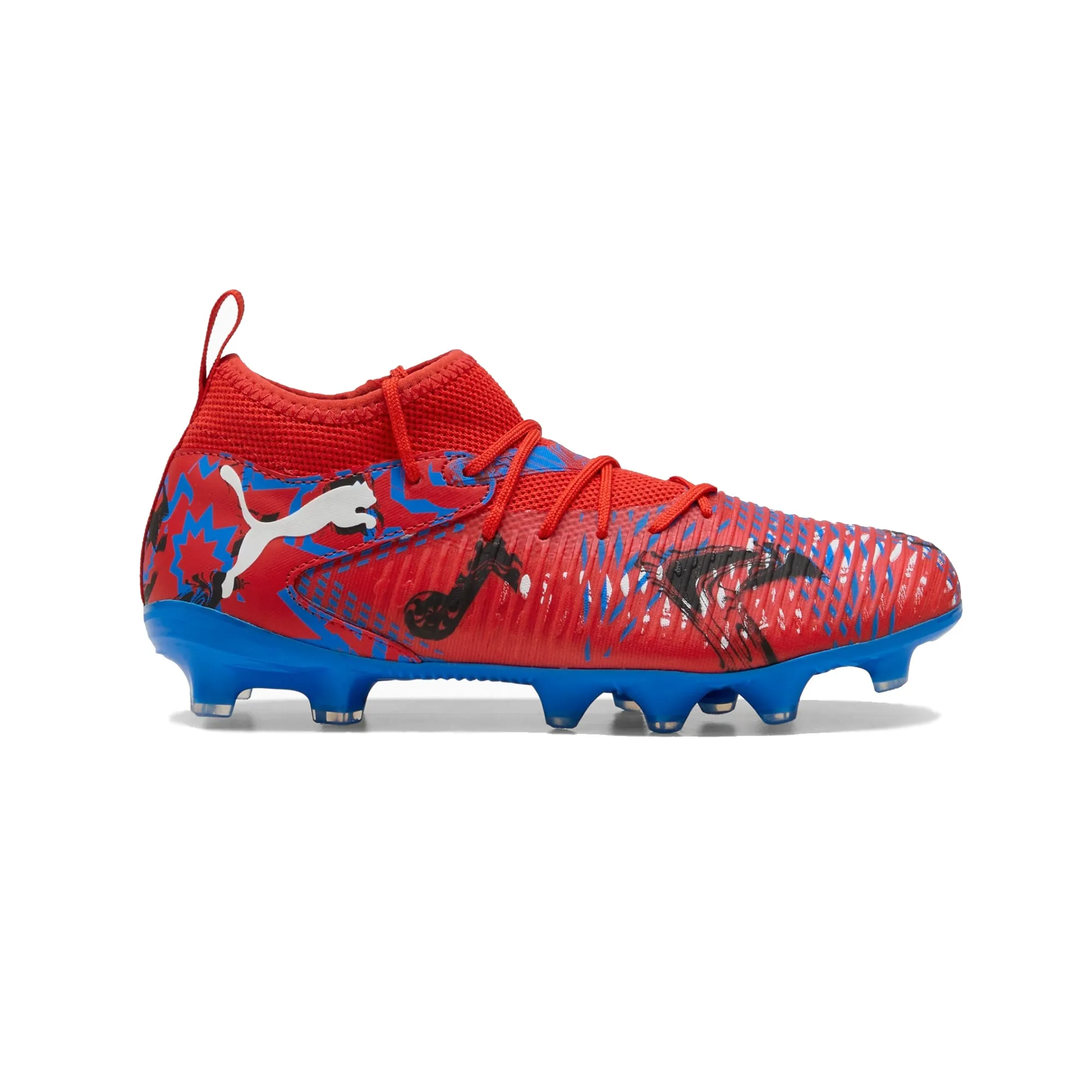 Future 8 Match Playmaker FG/AG Jnr Football Boots Kangaroo Leather Vs Synthetic Soccer Cleats