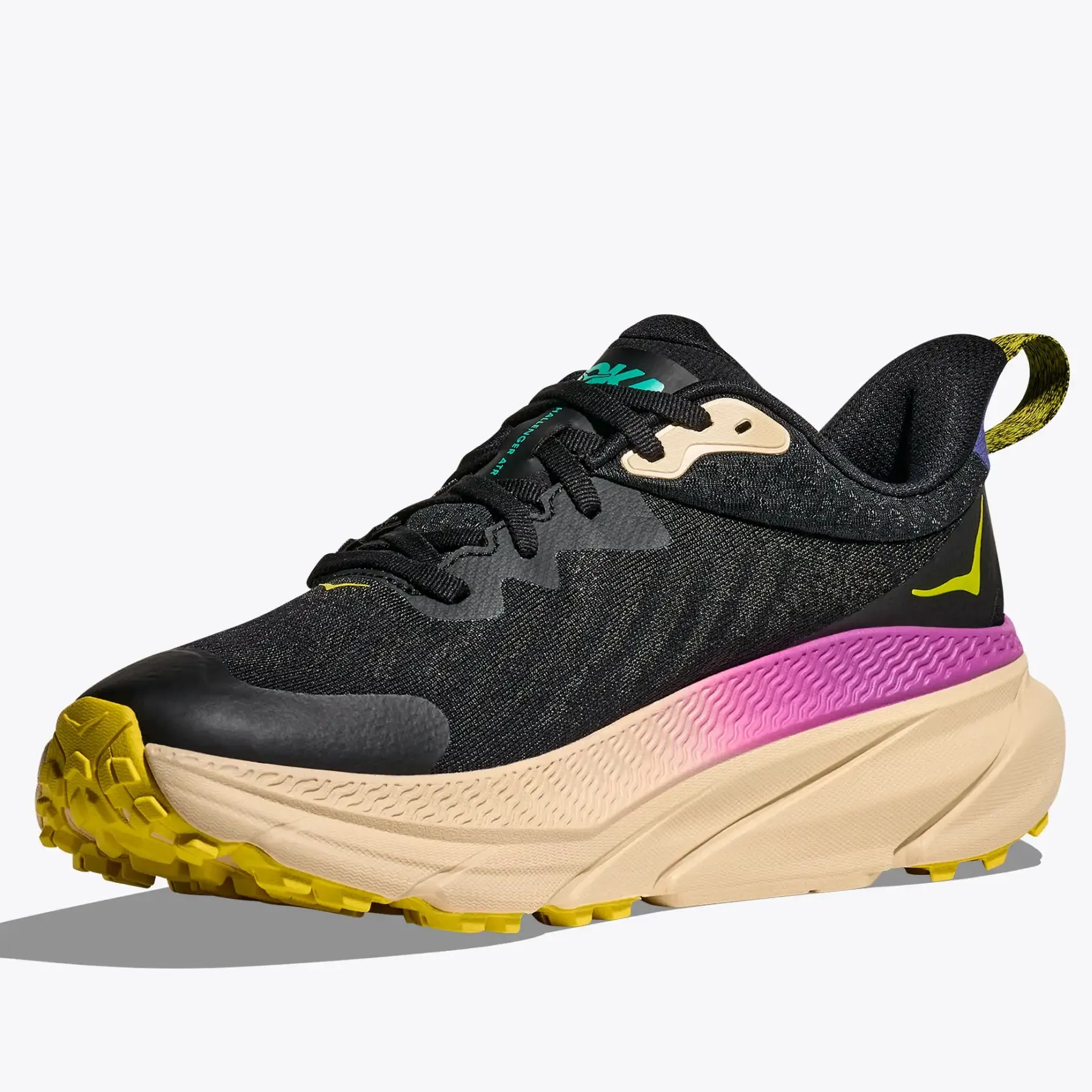 Men's Challenger 7 GORE-TEX Trail Running Shoes Black / Oatmeal Cause Plantar Fasciitis