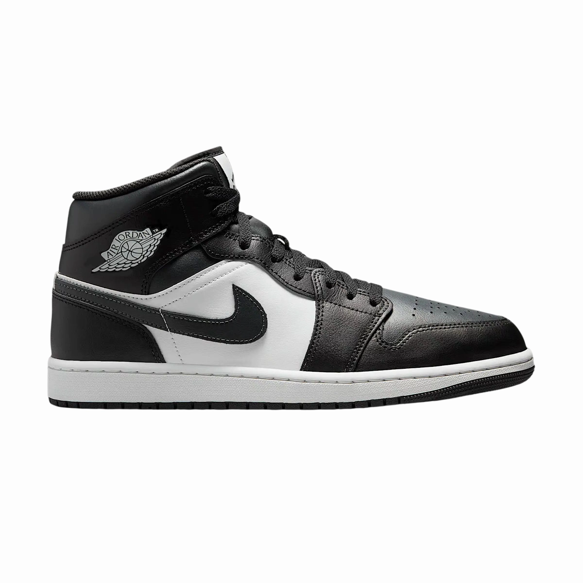 Spikes Running Shoes Nike Air Jordan 1 Mid 'Off Noir Toe'