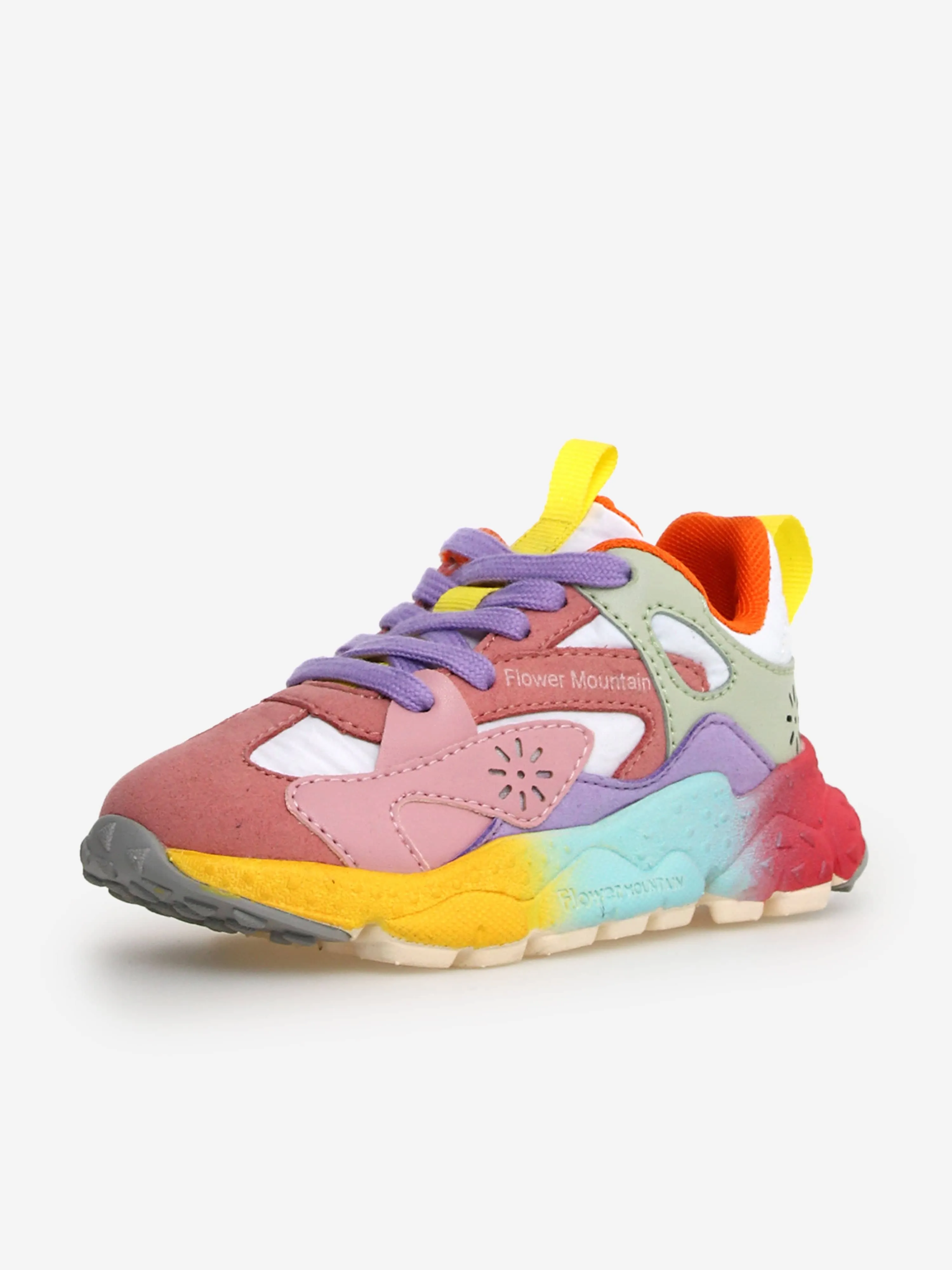 Best Value Cross Trainer Shoes Flower Mountain Kids Saburo Trainers in Multicolour