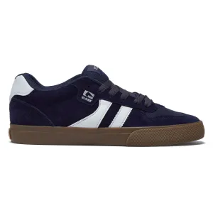Green Suede Skate Globe Encore 2 Shoes - Maritime Blue