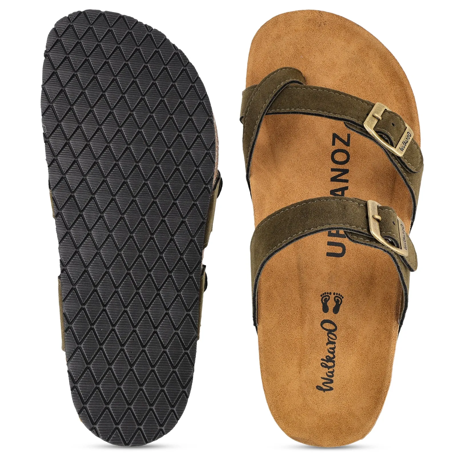 URBANOZ Men's Comfort Sandals - WGE53241 Olive Secrets Vs Sandals