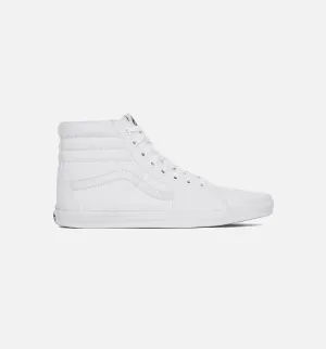 Vans Canvas SK8 Hi Mens Skate Shoe - True White Width Wide Numeric Size 10.5 Casual Shoes