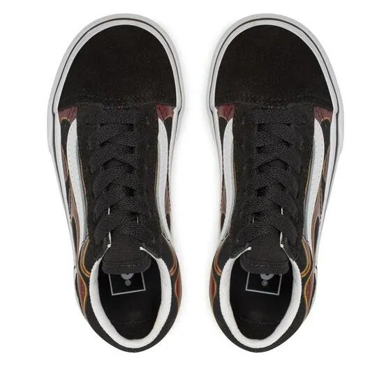 Versatile Business Shoes Vans Kid's Sk8-Hi Fire Reissue VLT LX Shoes - Black / Orange